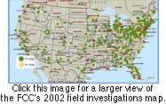 enforcement bureau 2002 field investigations map