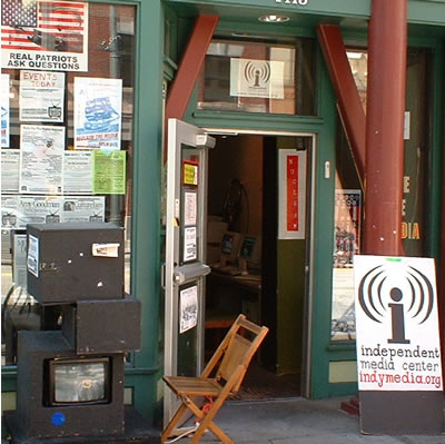 oustide the seattle independent media center